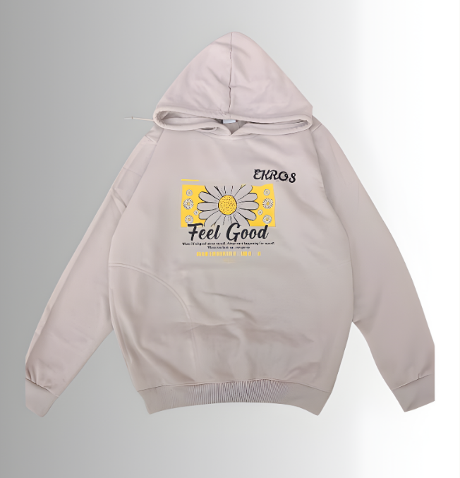 Sunrise Botanical Hoodie – Cream Edition
